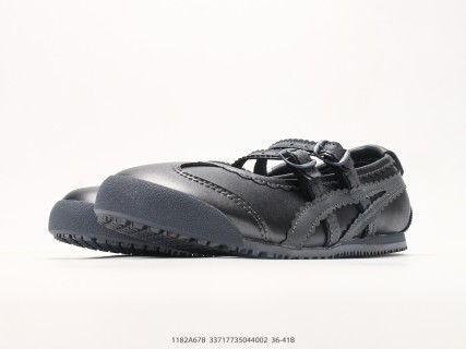 Onitsuka Tiger Mexico 66 TGRS Black Leather Mary Jane Low-Top Sneaker view 5
