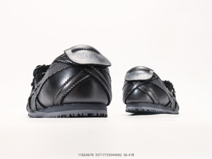 Onitsuka Tiger Mexico 66 TGRS Black Leather Mary Jane Low-Top Sneaker view 6