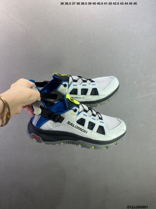 Salomon Techamphibian 5 White Navy Yellow Water Shoe