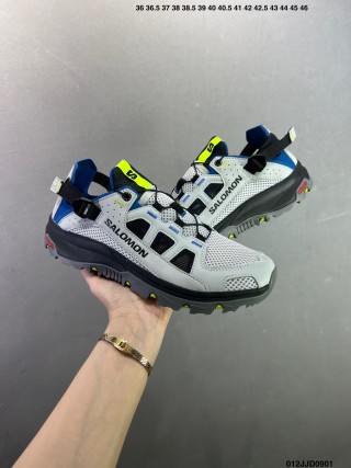 Salomon Techamphibian 5 White Navy Yellow Water Shoe view 2