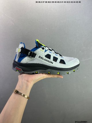 Salomon Techamphibian 5 White Navy Yellow Water Shoe view 3