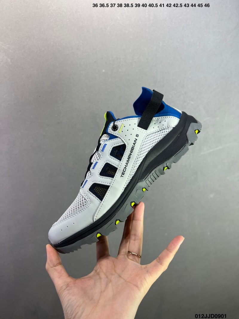 Salomon Techamphibian 5 White Navy Yellow Water Shoe view