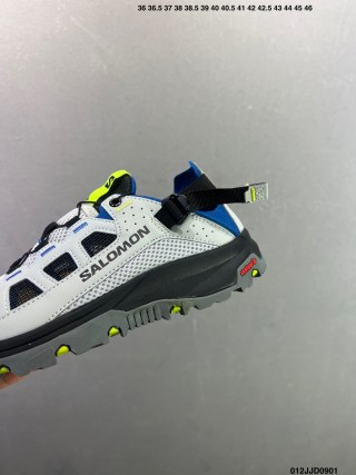 Salomon Techamphibian 5 White Navy Yellow Water Shoe view 7