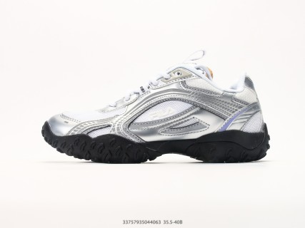 Fila Pebble Low Top Running Shoe White Silver Black