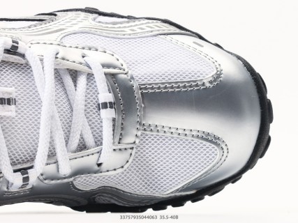 Fila Pebble Low Top Running Shoe White Silver Black view 8