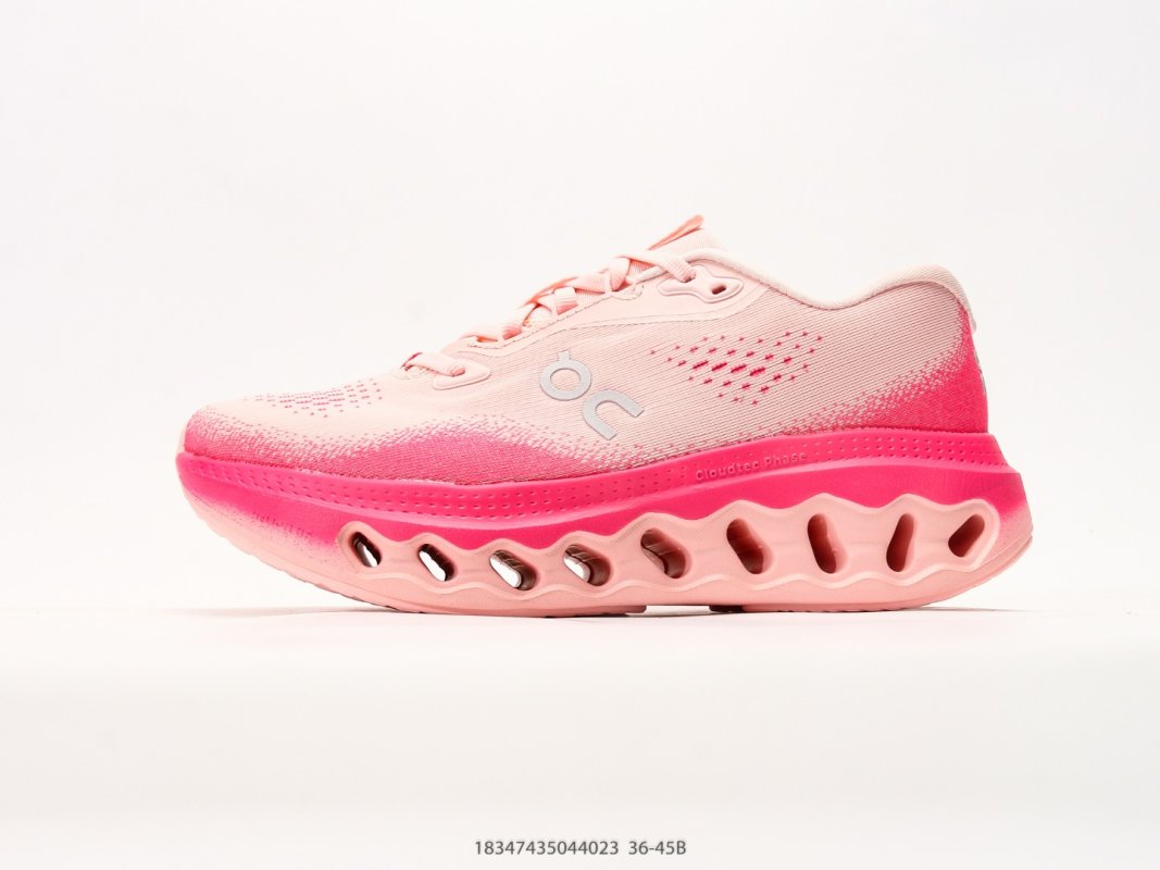 On Cloudmonster Cream Olive Running Shoe view
