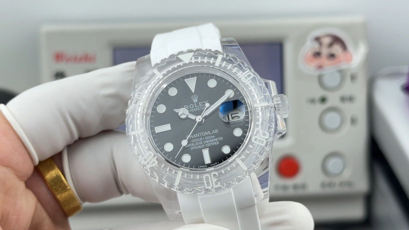 Rolex Submariner Crystal Clear PMMA Transparent Watch Rep