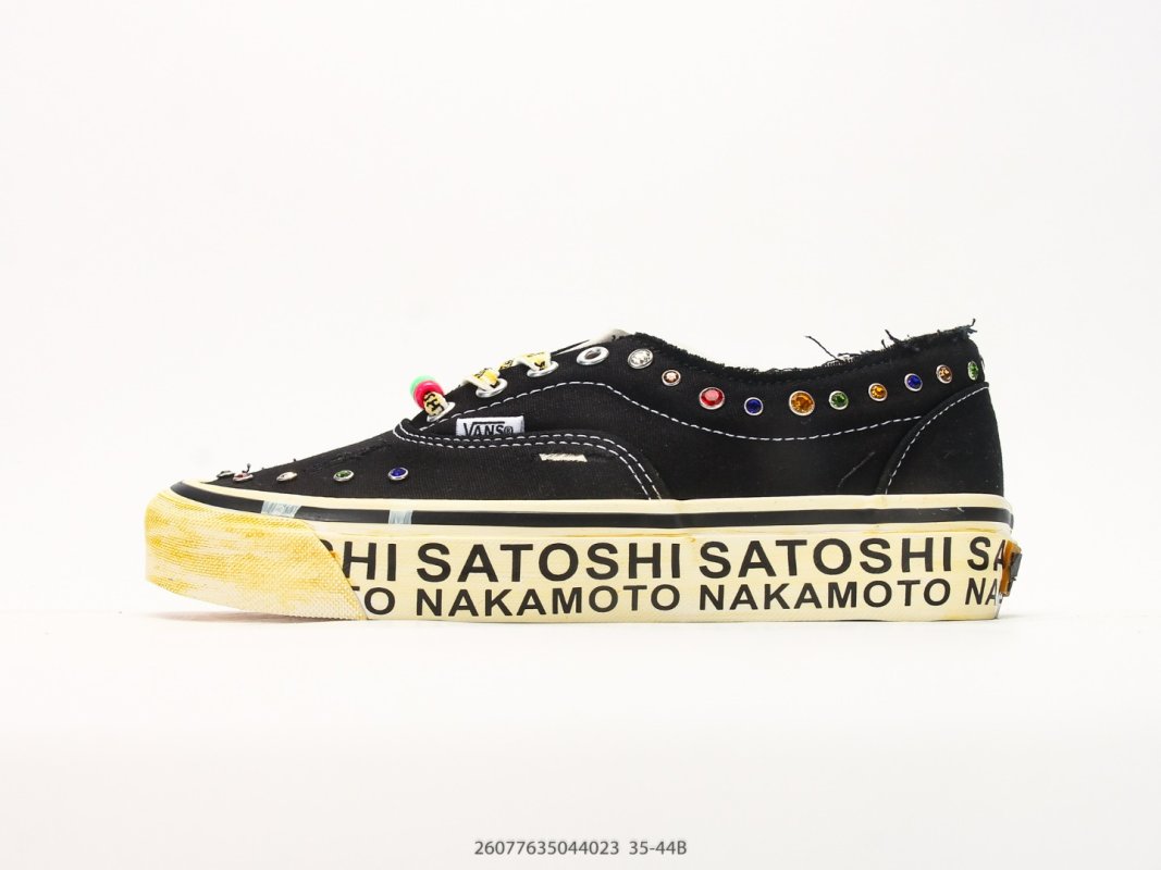 Vans Era LX Satoshi Nakamoto Black Canvas Low-Top Sneaker