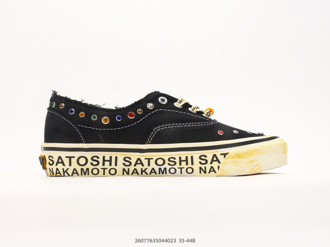 Vans Era LX Satoshi Nakamoto Black Canvas Low-Top Sneaker view