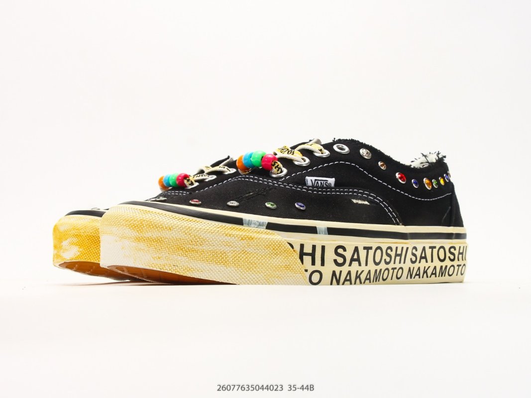 Vans Era LX Satoshi Nakamoto Black Canvas Low-Top Sneaker view