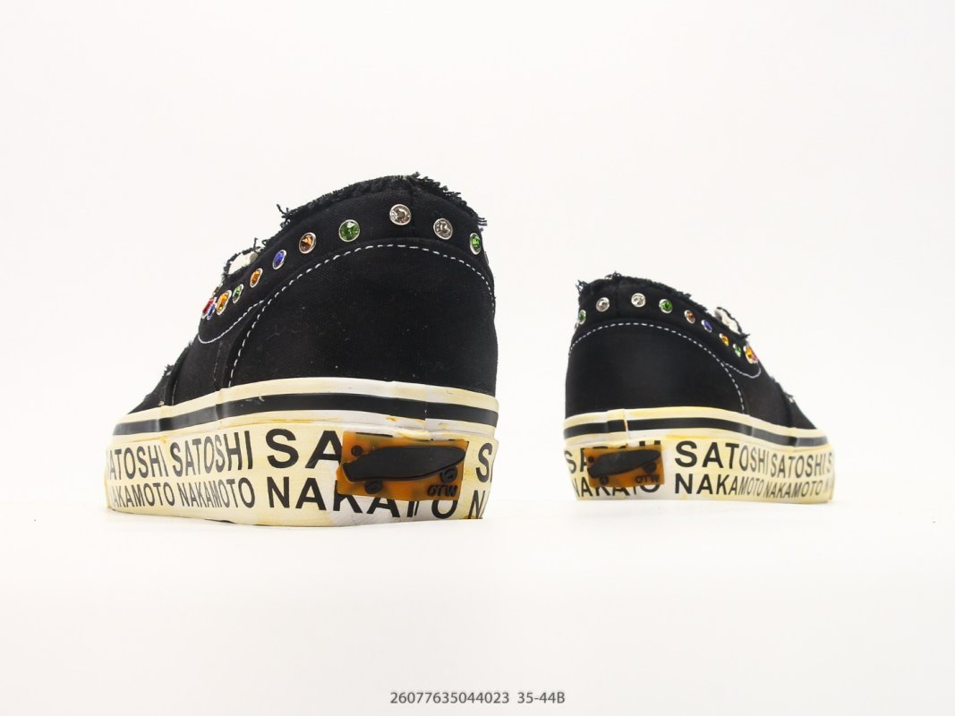 Vans Era LX Satoshi Nakamoto Black Canvas Low-Top Sneaker view