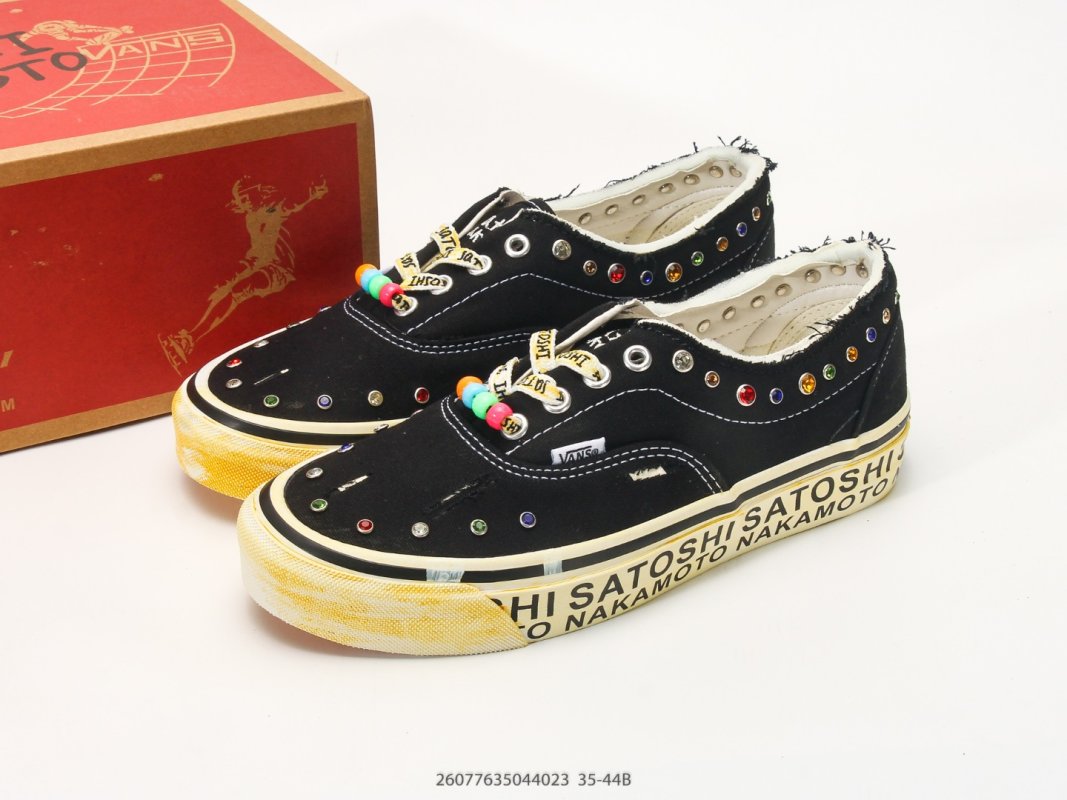 Vans Era LX Satoshi Nakamoto Black Canvas Low-Top Sneaker view