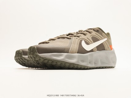 Nike Metro Tek GS Khaki White Orange view 5