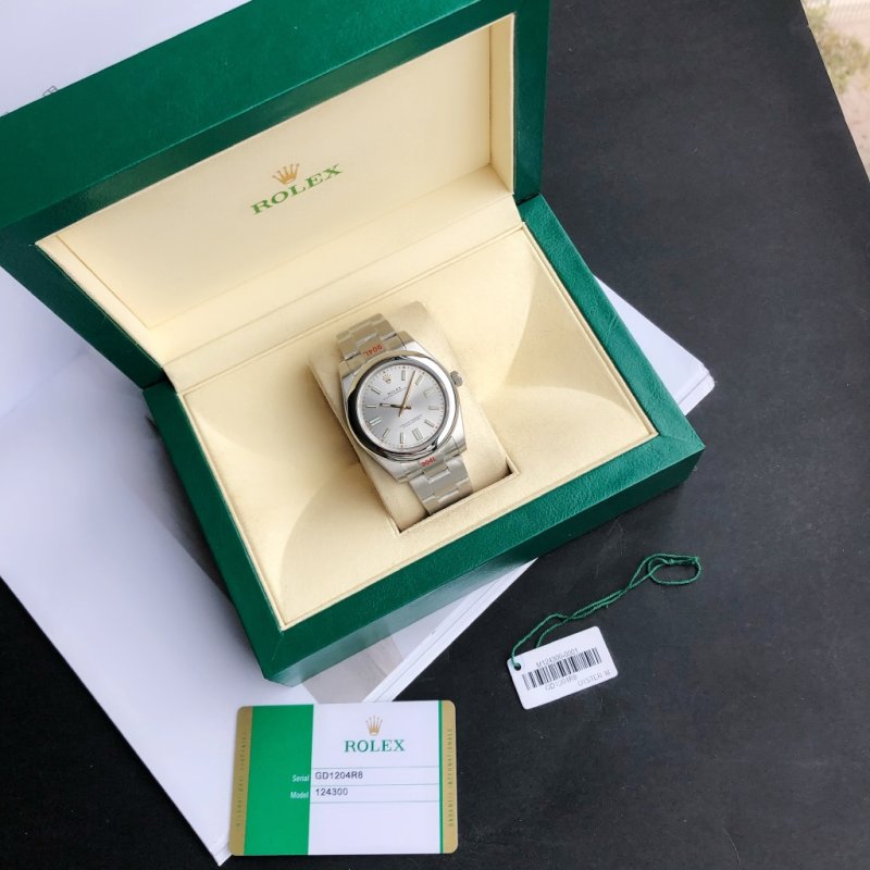 Rolex Oyster Perpetual 41mm Rainbow Dial Replica Watch view