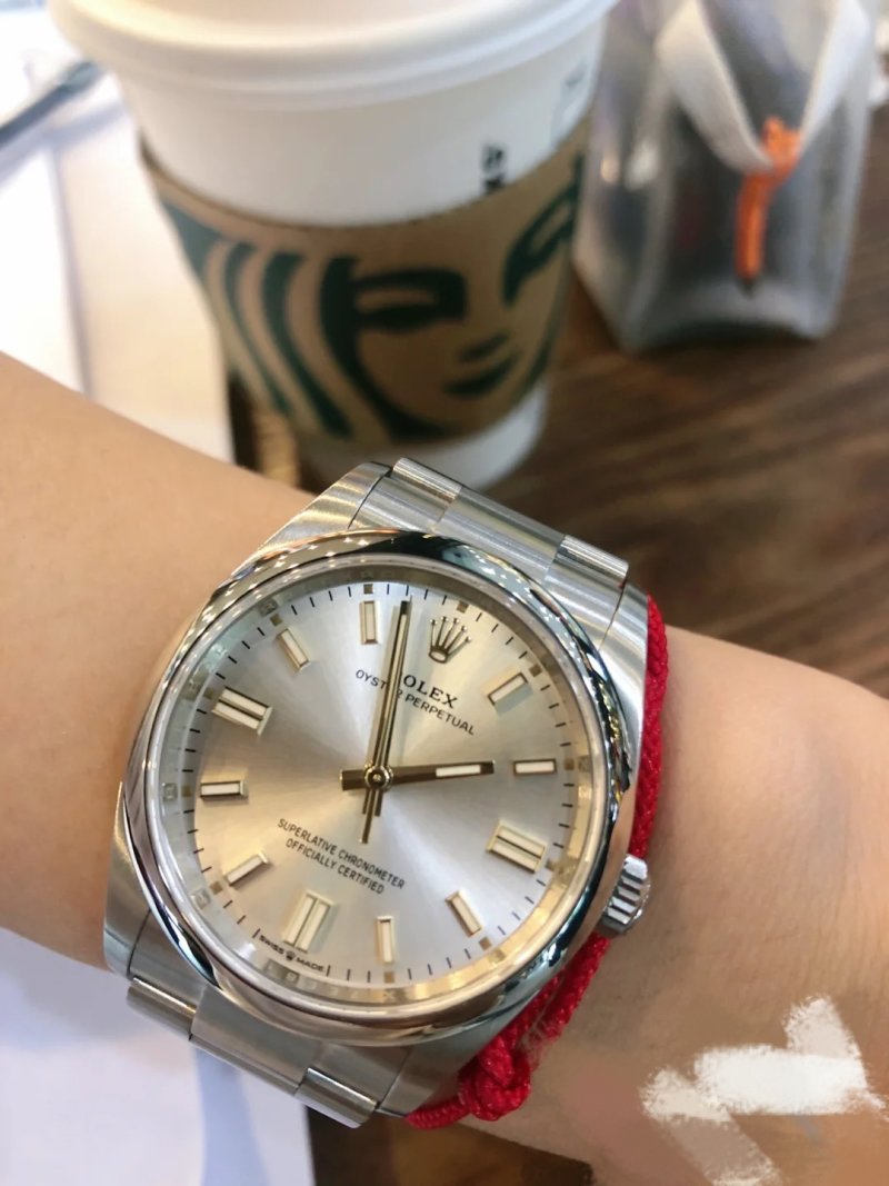 Rolex Oyster Perpetual 41mm Rainbow Dial Replica Watch view