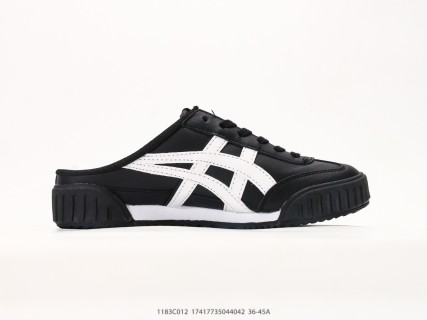 Onitsuka Tiger Mexico Mid Runner Black White Sabot Slip-On view 2