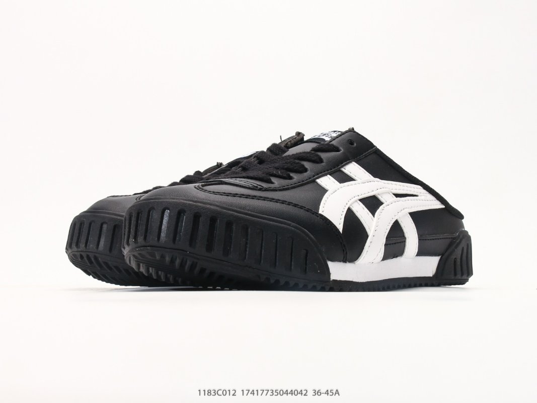 Onitsuka Tiger Mexico Mid Runner Black White Sabot Slip-On view