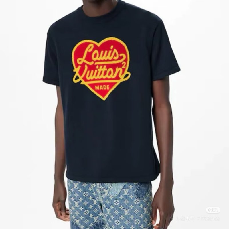Louis Vuitton LV Logo T-Shirt Black Red Yellow