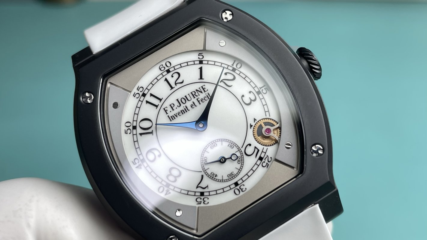 F.P. Journe Élégante 48mm Titanium Flat Tortue White Dial UA Replica view