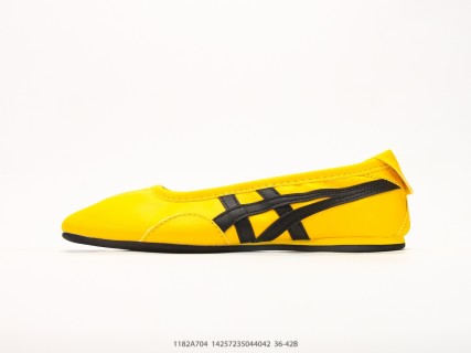 Onitsuka Tiger Gymnarina Yellow Black Ballet Slip-On