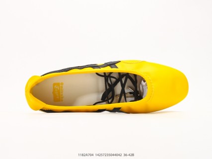 Onitsuka Tiger Gymnarina Yellow Black Ballet Slip-On view 3