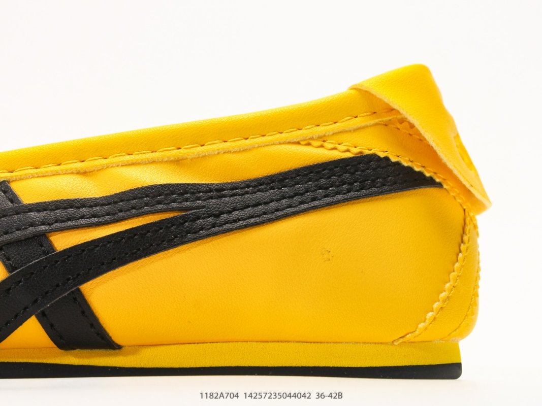 Onitsuka Tiger Gymnarina Yellow Black Ballet Slip-On view