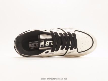 MLB Chunky Liner Low 'NY Yankees DIY Graffiti' White Black 1:1 Rep view 3