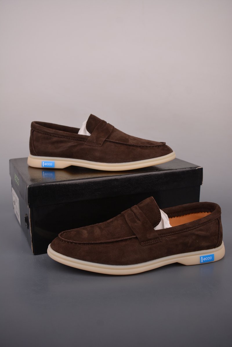ECCO Baroque Classic Brown Suede Loafer – 1:1 UA Replica