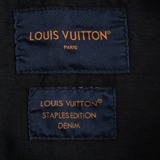 Louis Vuitton 24FW Embroidered Logo Black Denim Jacket view 5