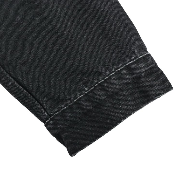 Louis Vuitton 24FW Embroidered Logo Black Denim Jacket view