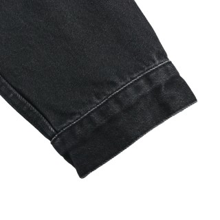 Louis Vuitton 24FW Embroidered Logo Black Denim Jacket view 9