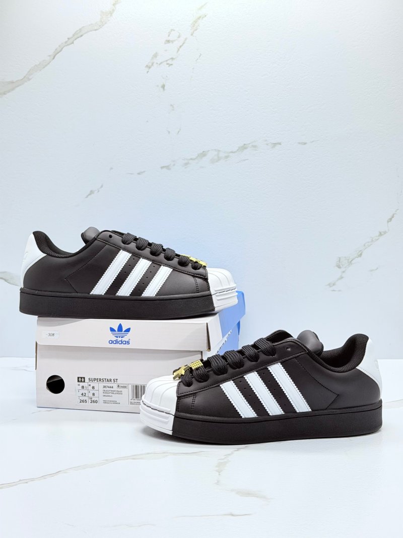 Adidas Superstar Low Black White Gold Shell Toe Replica