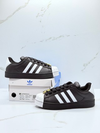 Adidas Superstar Low Black White Gold Shell Toe Replica