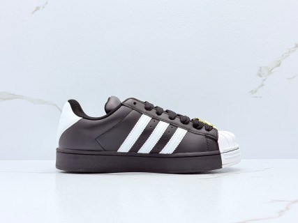 Adidas Superstar Low Black White Gold Shell Toe Replica view 3