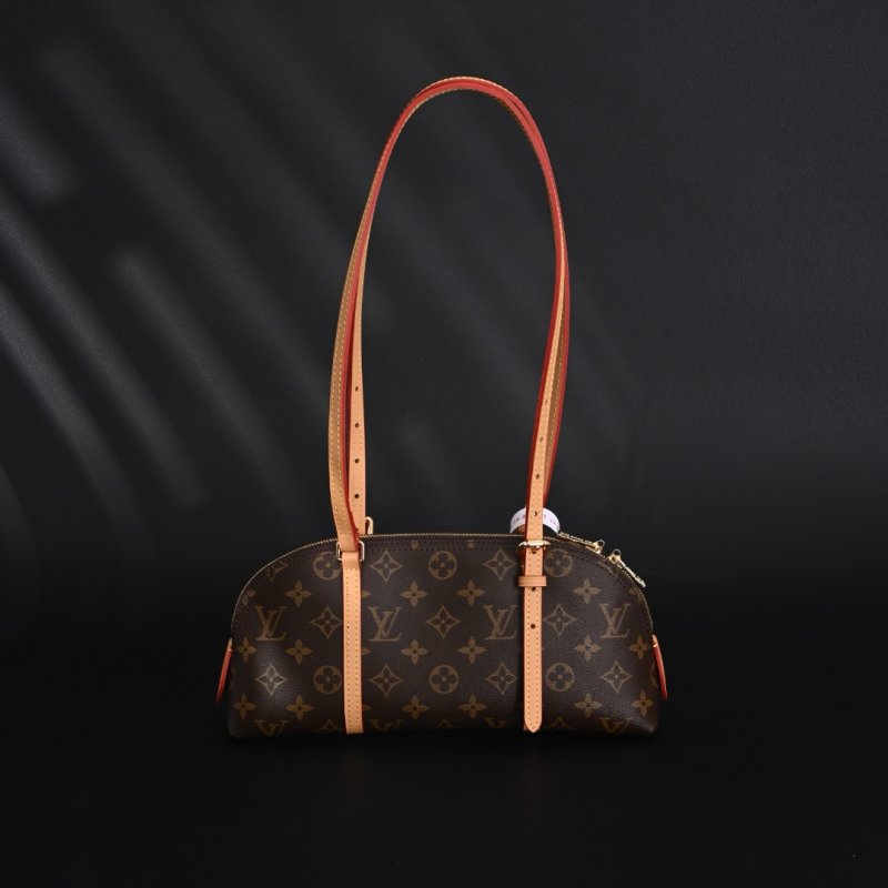 Louis Vuitton Squire East West Monogram Canvas Shoulder Bag Brown view