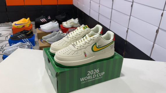 Nike Air Force 1 '07 Low World Cup 2026 Cream Gold Green