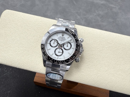 Rolex Daytona White Black Chronograph 1:1 UA Replica view 12