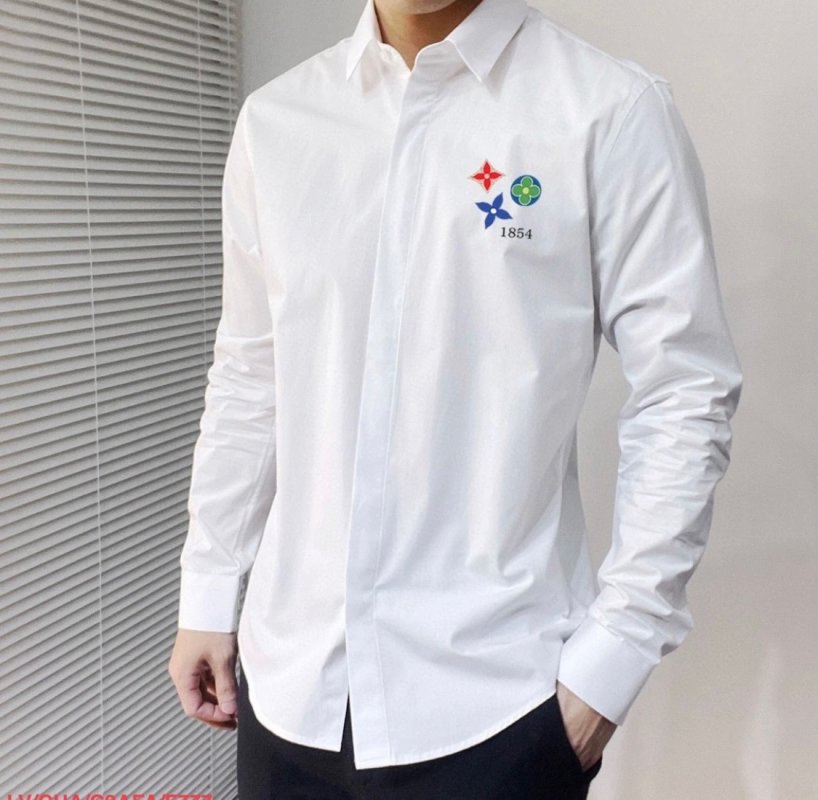 Converse White Long Sleeve Button-Up Shirt
