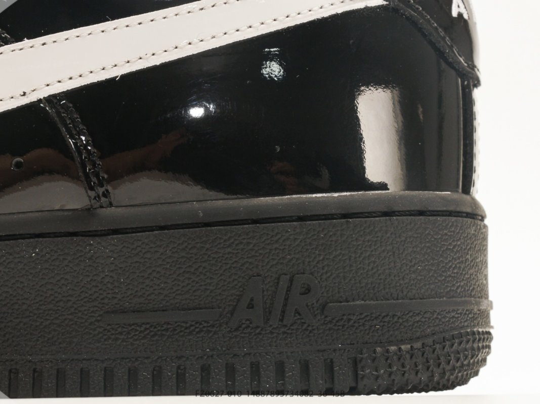 Nike Air Force 1 '07 Low Black White Patent Leather view