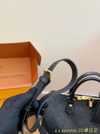 LV Speedy 30 Monogram Empreinte Black Handbag UA Rep view 2