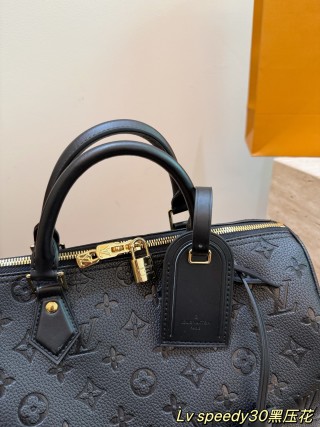 LV Speedy 30 Monogram Empreinte Black Handbag UA Rep view 4