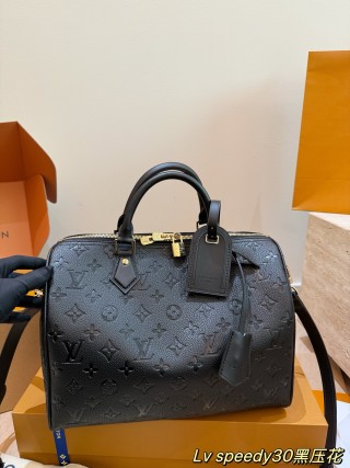 LV Speedy 30 Monogram Empreinte Black Handbag UA Rep view 5