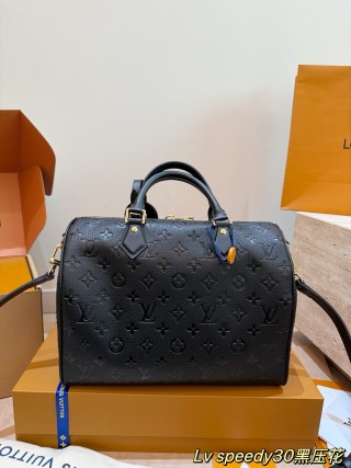 LV Speedy 30 Monogram Empreinte Black Handbag UA Rep view 7