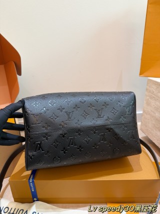 LV Speedy 30 Monogram Empreinte Black Handbag UA Rep view 8