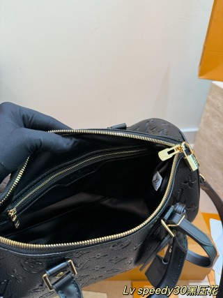 LV Speedy 30 Monogram Empreinte Black Handbag UA Rep view 9