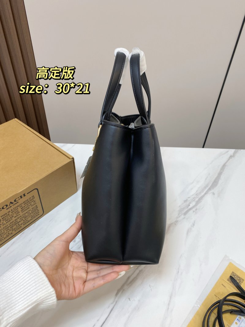 Coach Station 25 Classic Monogram Tote Bag Black