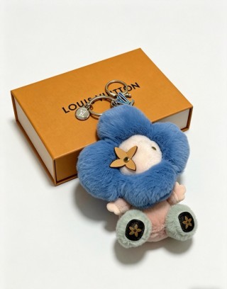 Louis Vuitton Anger Forest Blue Plush Keychain Bag Charm