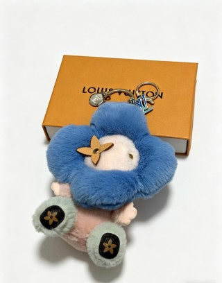 Louis Vuitton Anger Forest Blue Plush Keychain Bag Charm view 2