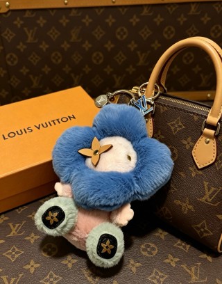 Louis Vuitton Anger Forest Blue Plush Keychain Bag Charm view 6
