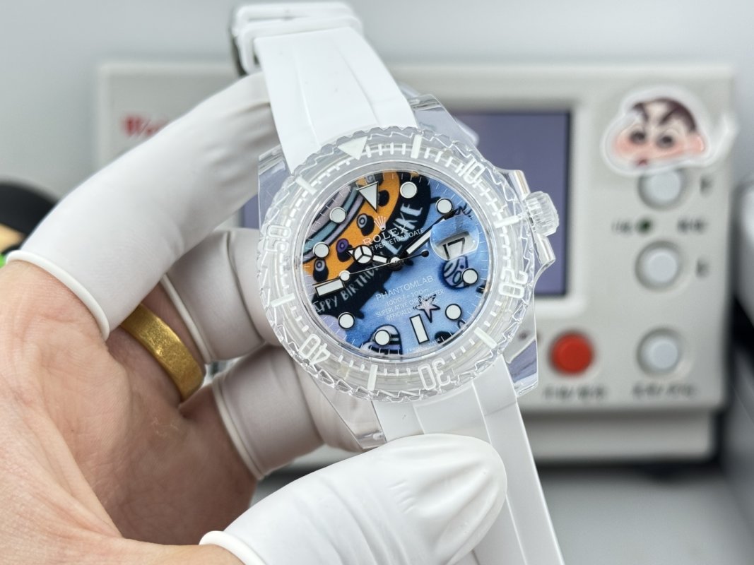 Rolex Submariner Crystal Phantom Lab 40mm Ice Blue Replica Watch view